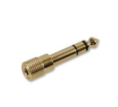 Adapter jack3.5 stereo female to jack6.5 stereo male