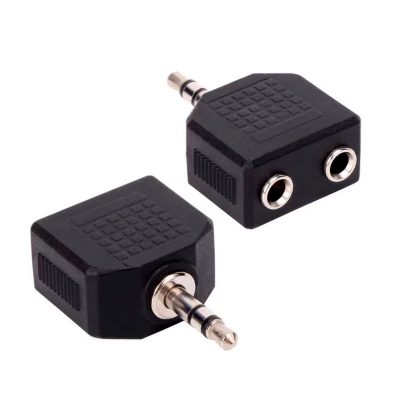 Adapter double jack 3.5 mono to jack 3.5 stereo