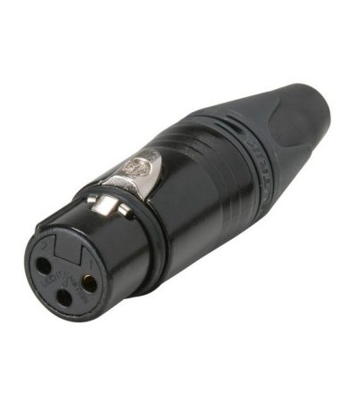 XLR connector female black