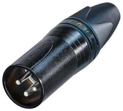 XLR connector male black