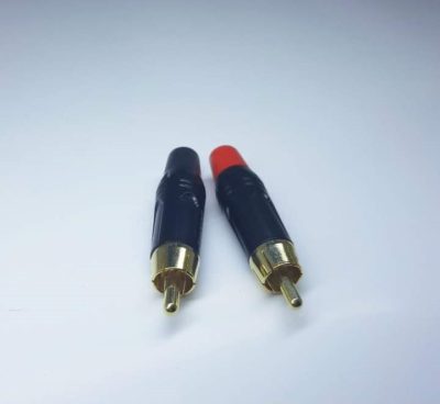 RCA connector male red