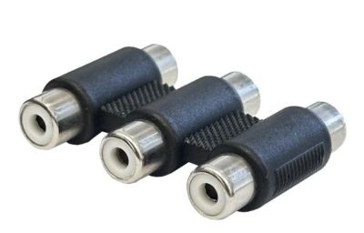 Adapter RCA female to RCA female triple
