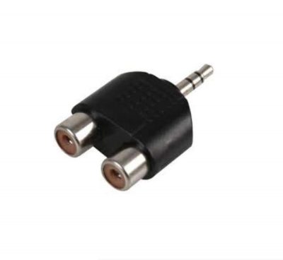 Adapter double RCA female to jack3.5 male