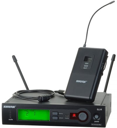 SLX wireless microphone with bodypack