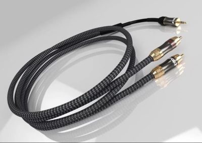 Cable jack 3.5 male to double RCA 2m iron