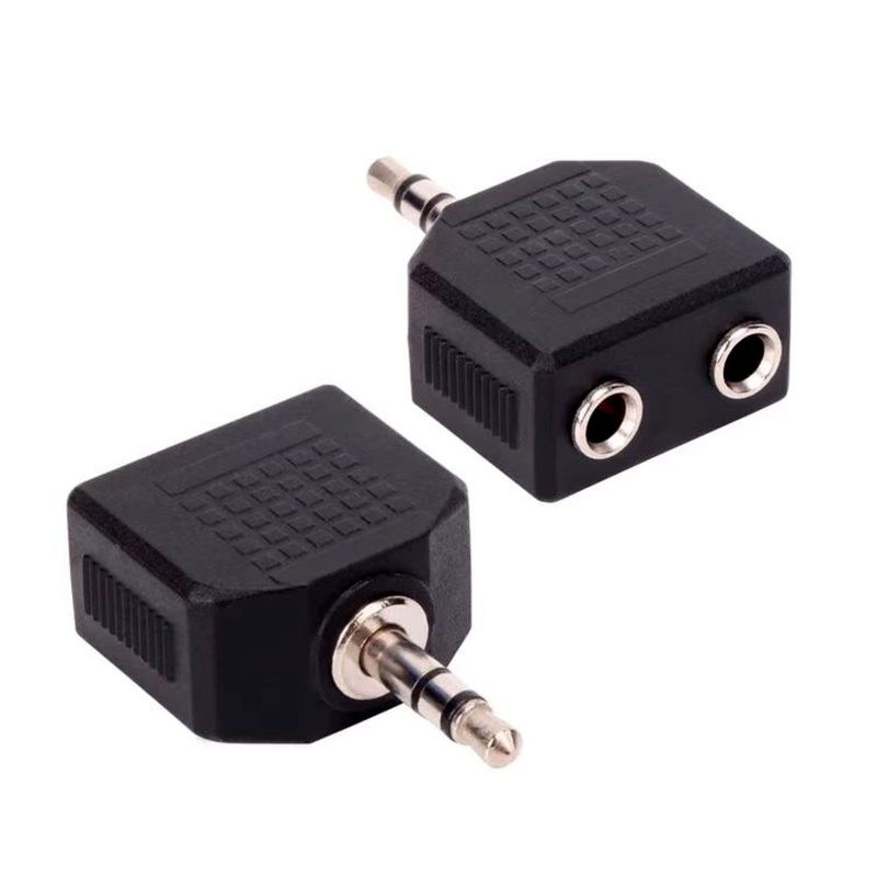 Adapter double jack 3.5 mono to jack 3.5 stereo