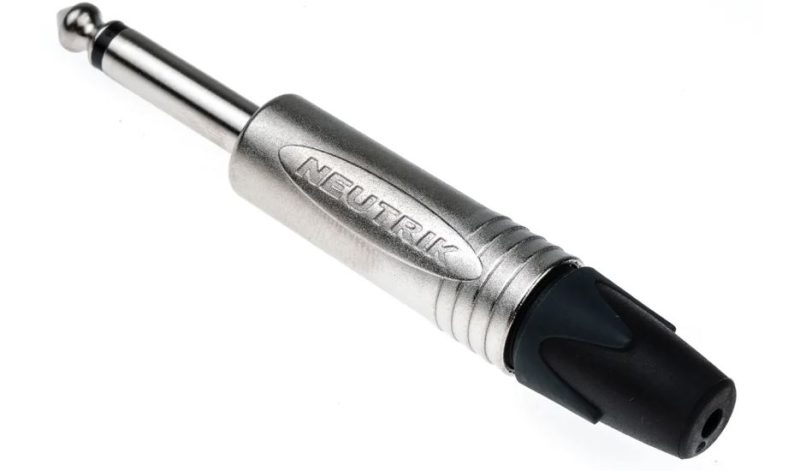 Connector jack 6.5 silver