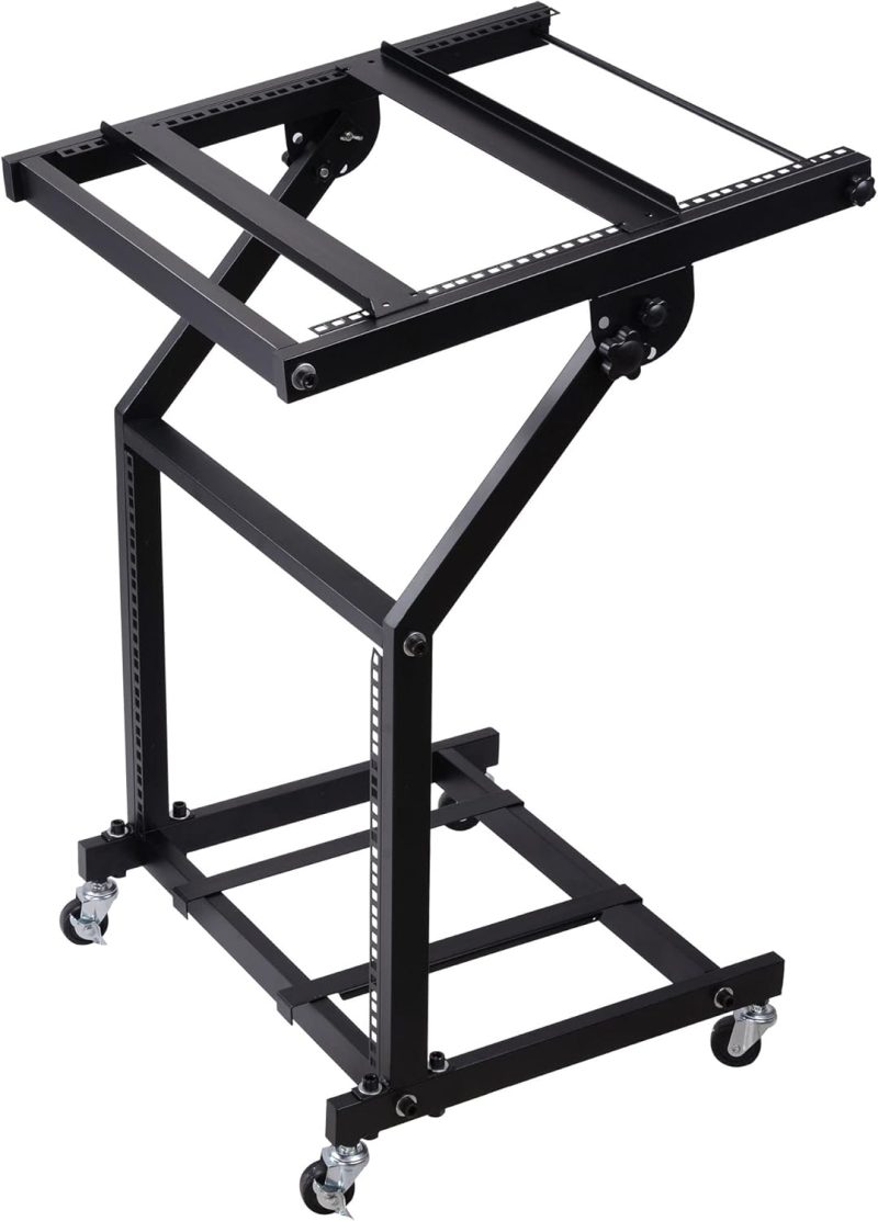 Amplifier stand with mixer