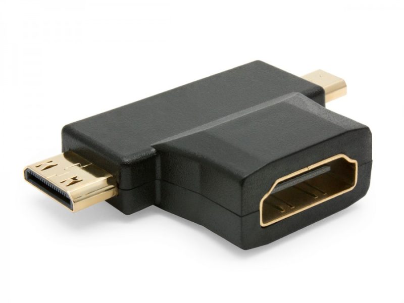 T shape converter HDMI to mini HDMI and micro HDMI