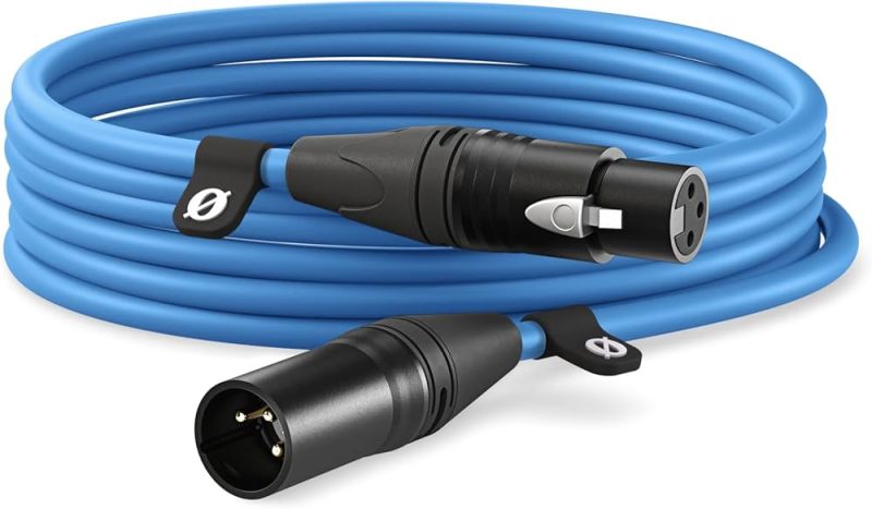 XLR to XLR DMX cable 3m blue